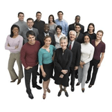 Smiling Group of Professionals --- Image by &copy; Royalty-Free/Corbis