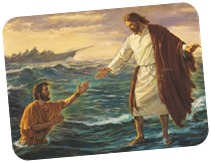 Jesus walking on water