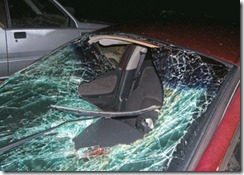 windshield ejection